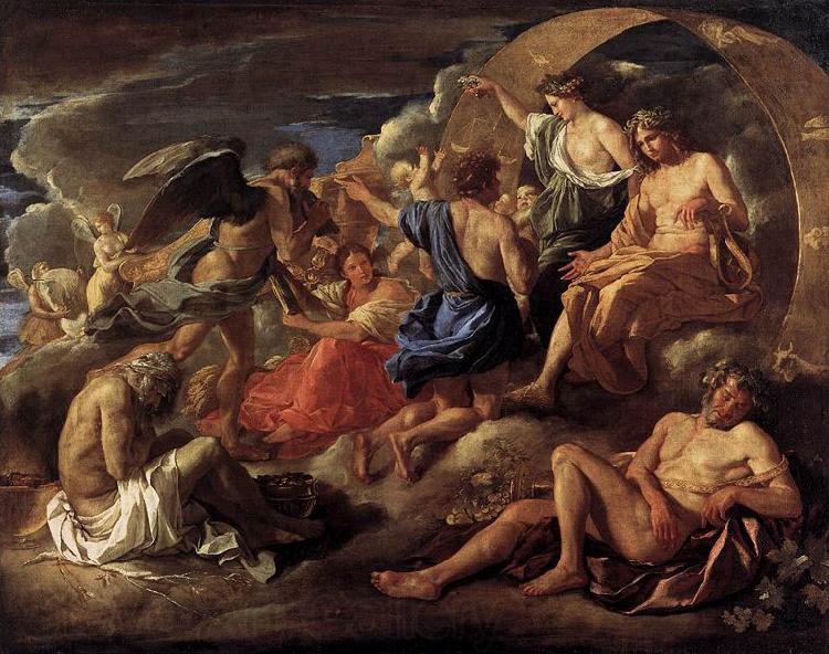 Nicolas Poussin Helios and Phaeton with Saturn and the Four Seasons France oil painting art